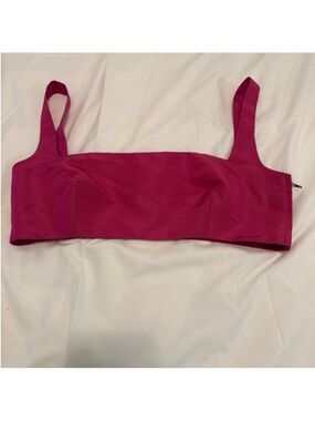 Valentino Fuchsia Pink Crop Tank Top